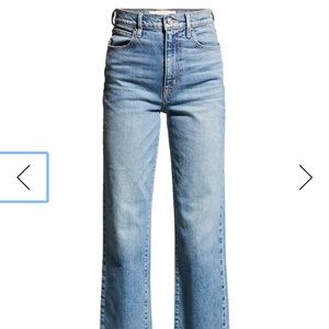 Slvrlake London High Waisted Straight Jeans, 28, Blue Bird wash